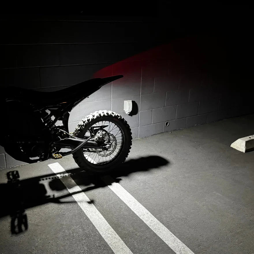 Universal V1 Rocklight for any bike pre wired to a battery pack, (COMES WITH BATTERY PACK SWITCH)