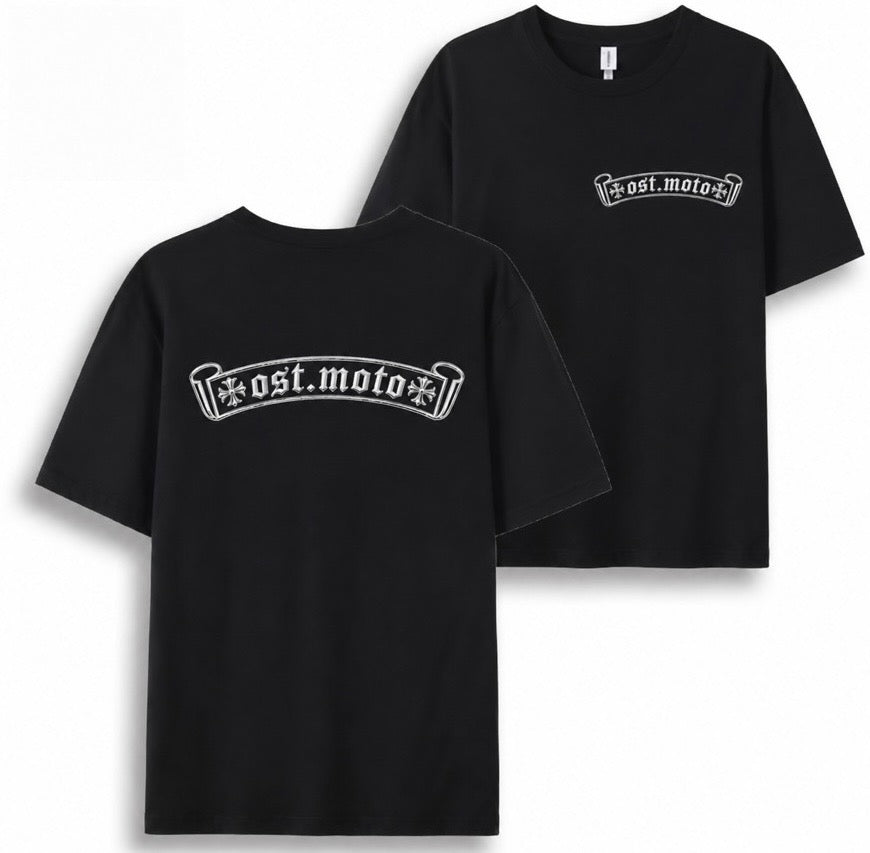 Ost.moto black t shirt